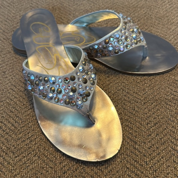 Guess Rhinestone Flip Flops - Picture 4 of 6